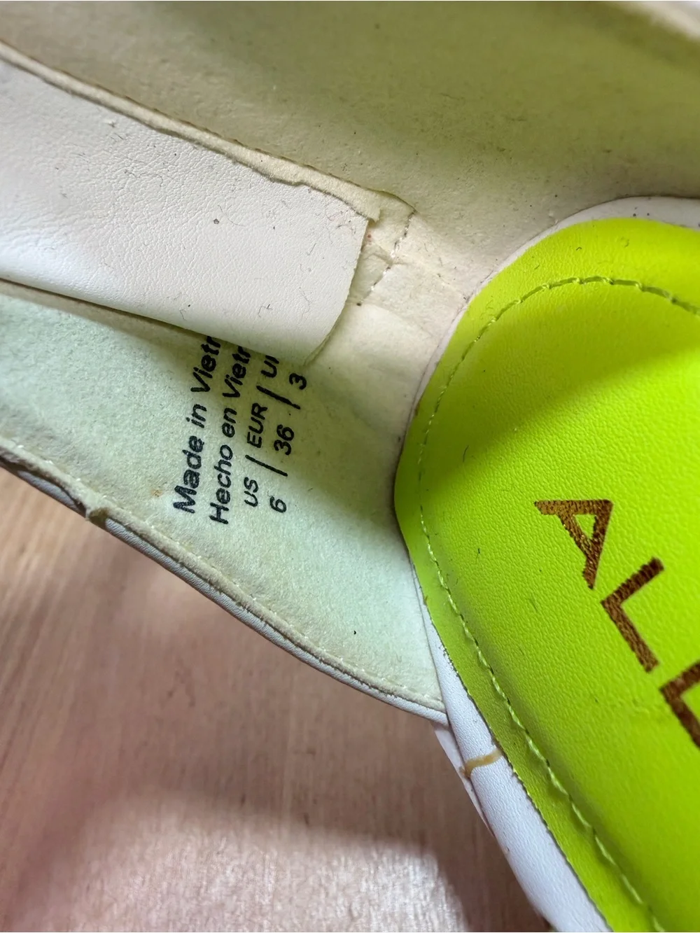 Aldo green and white heels - Picture 5 of 7